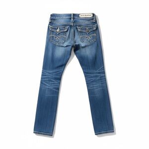 Rock Revival Men's Slim Straight Denim Jeans in Faded Blue